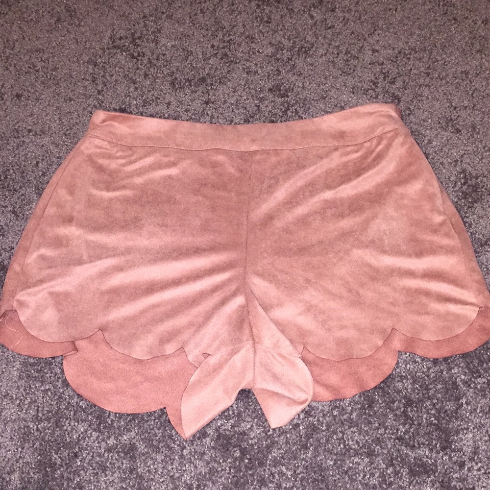 Charlotte Russe peach shorts.